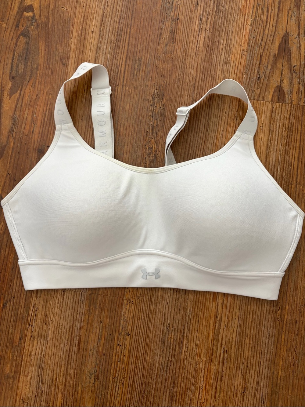 Under Armour White High-Support Sports Bra